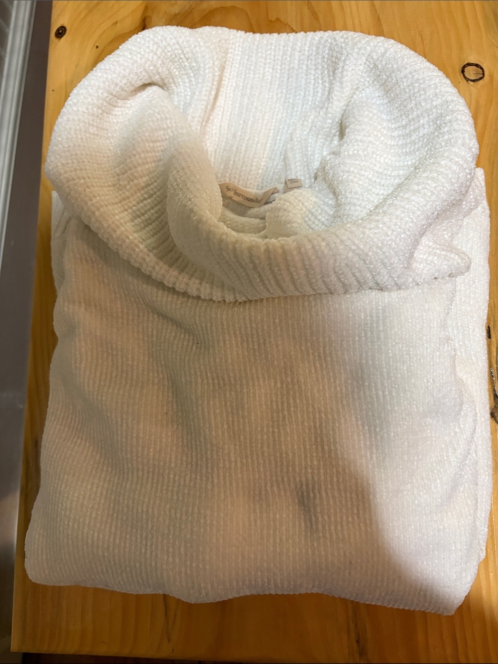 Soft Surroundings Ivory Cowl Neck Sweater
